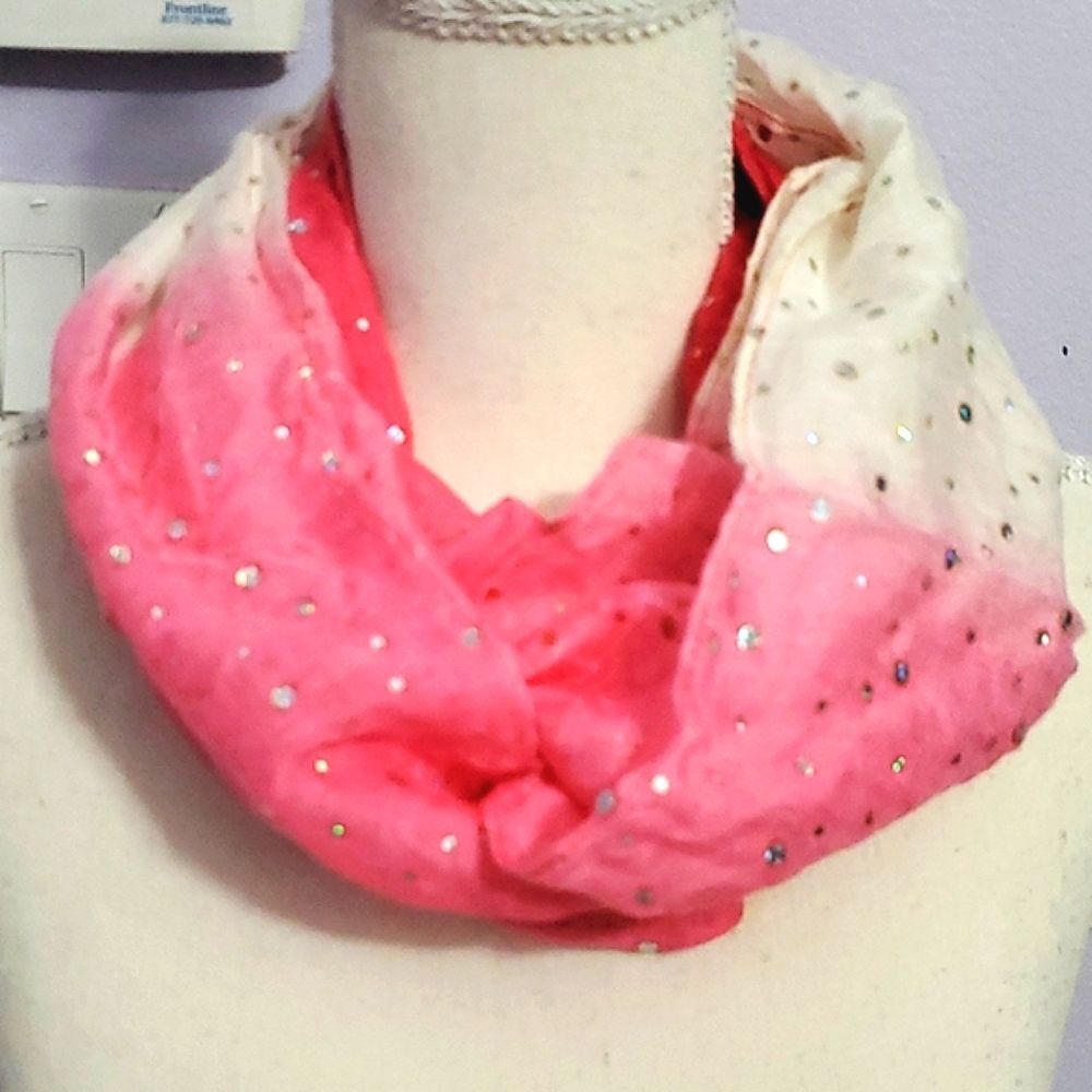 The Children's Place Hot Pink Ombre Sequinned Infinity Scarf